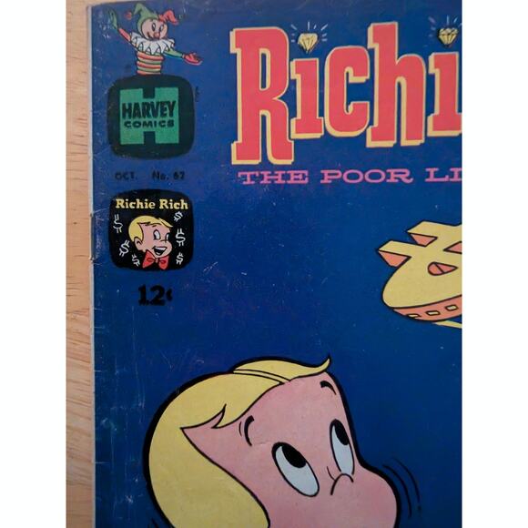 Vintage October 1967 Richie Rich the poor little boy #62 - Picture 6 of 6